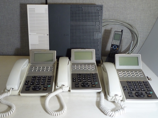 送料無料【超簡単接続】配線・設定済み　NTT製NX2　4台セット（コードレス付）ひかり電話対応　基本タイプ～オフィスタイプ4chまで