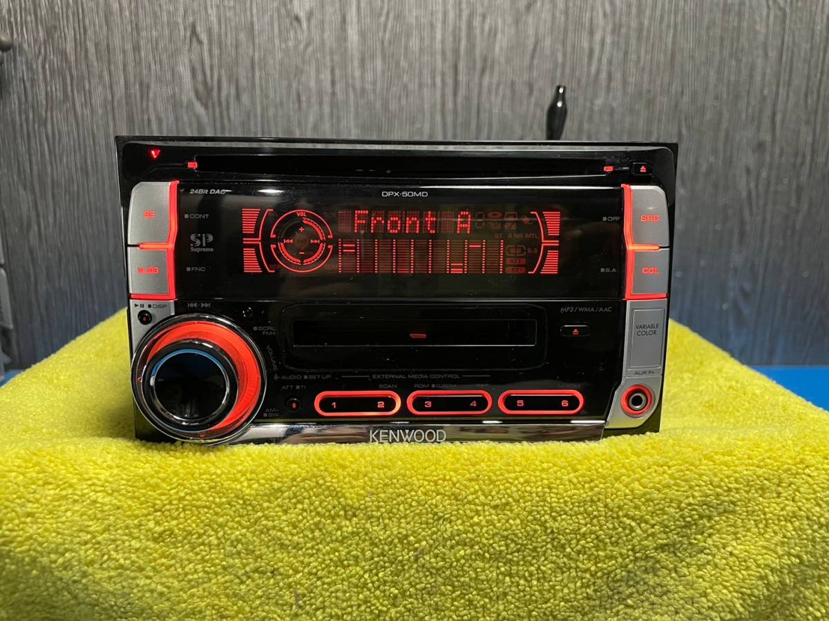 *KENWOOD Kenwood DPX-50MD 2DIN CD*MD deck *052601M