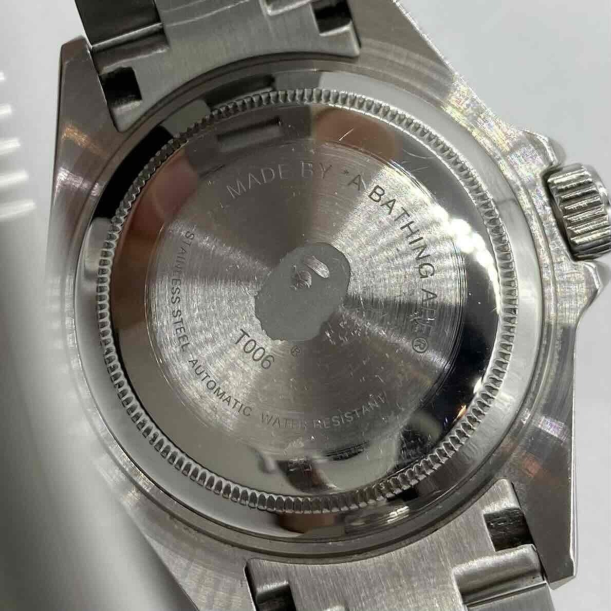 A BATHING APE TYPE 6 BAPEX FOR LADIES アベイシングエイプ ベイペックス 腕時計 サルマリーナ_画像3