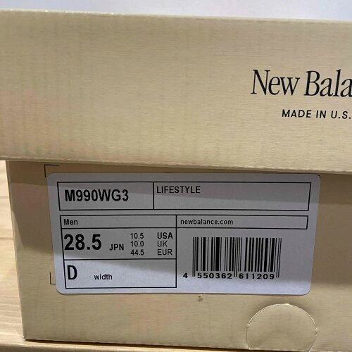 NEW BALANCE M990WG3 size28.5cm ニューバランス スニーカー_画像7