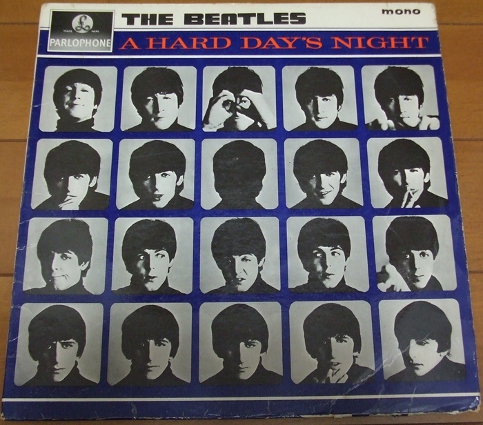 Beatles Hard Day*s Night PMC1230 mono UK original твердый * Dayz * Night, Британия запись, монофонический, желтый pa-ro phone, Rome n body 