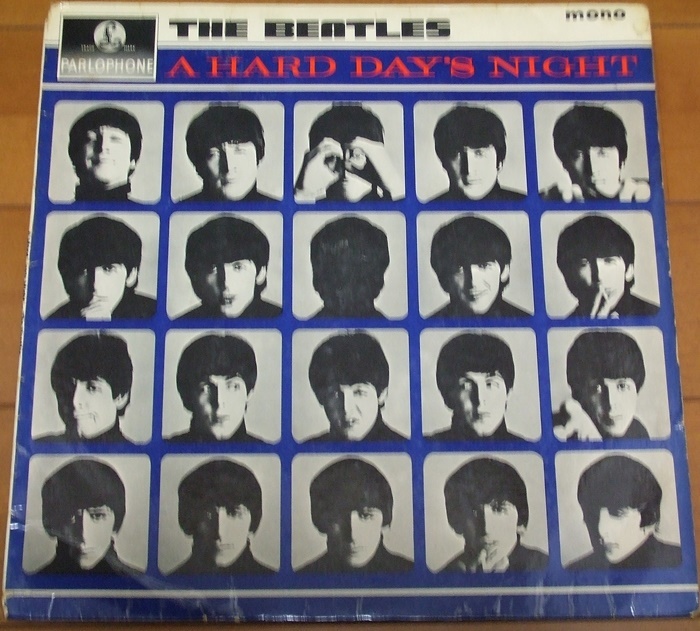 Beatles Hard Day*s Night PMC1230 mono UK mis-print McCart~h~ey, твердый * Dayz * Night, Британия запись, монофонический,mi Sprint 