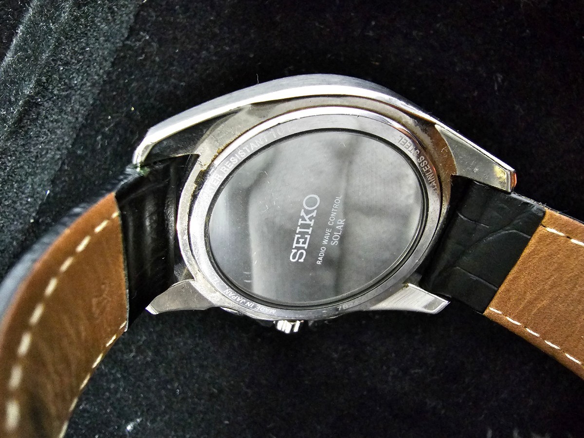 SEIKO セイコー ブライツ 7B24-0AT0 ソーラー腕時計 ◇完全動作品