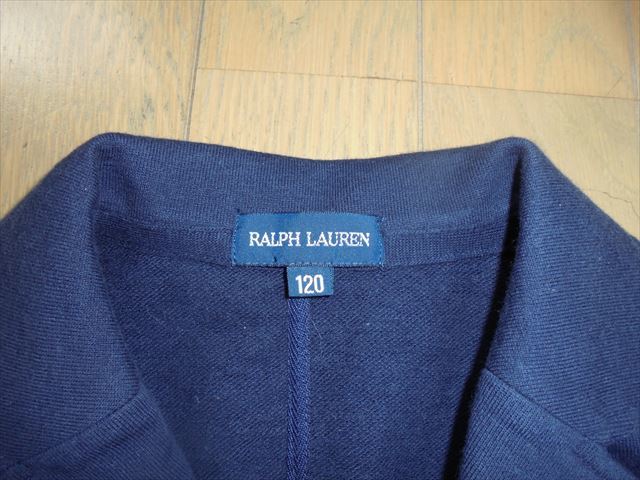  прекрасный товар * Ralph Lauren * темно-синий цвет cut and sewn ткань. блейзер *120