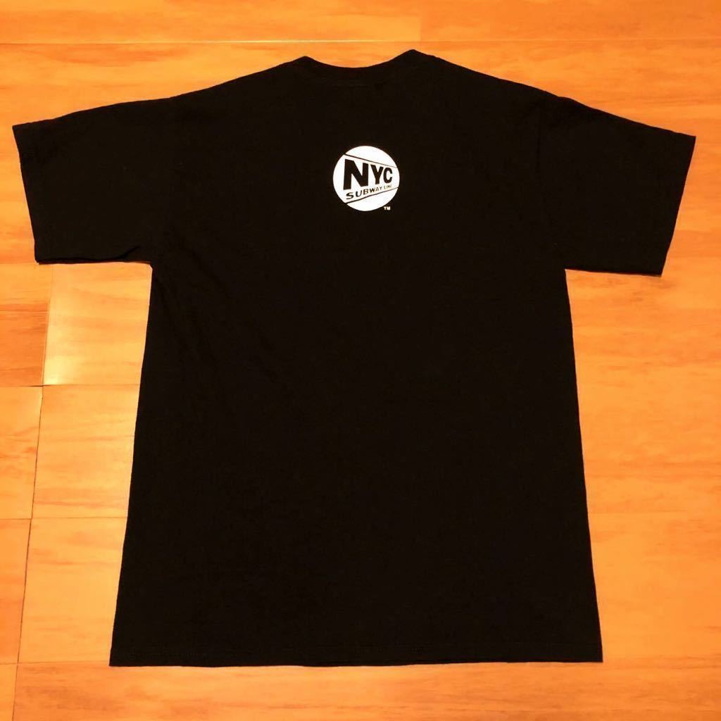 レア NYC SUBWAY Tシャツ デッドストック 90's NEW YORK MTA METRO 地下鉄 KEITH HARING RAP TEES THE APARTMENT PROPS STORE DJ MUROの画像2