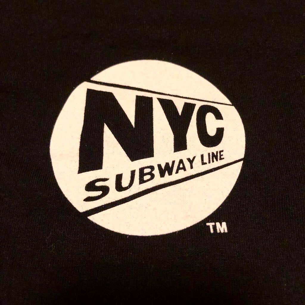 レア NYC SUBWAY Tシャツ デッドストック 90's NEW YORK MTA METRO 地下鉄 KEITH HARING RAP TEES THE APARTMENT PROPS STORE DJ MUROの画像4