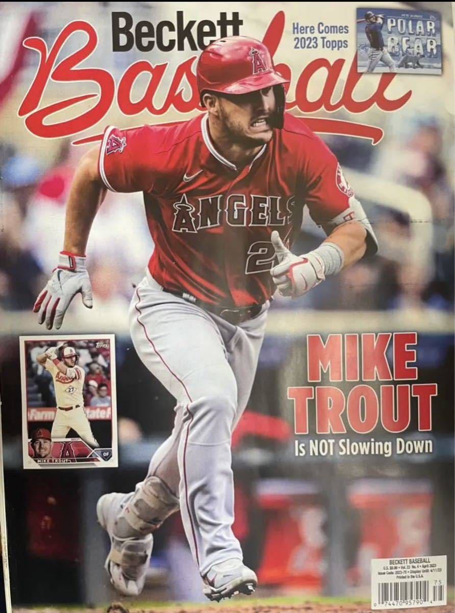 MLB Beckett #205 2023年4月号 エンジェルス　マイクトラウト大谷翔平_画像1