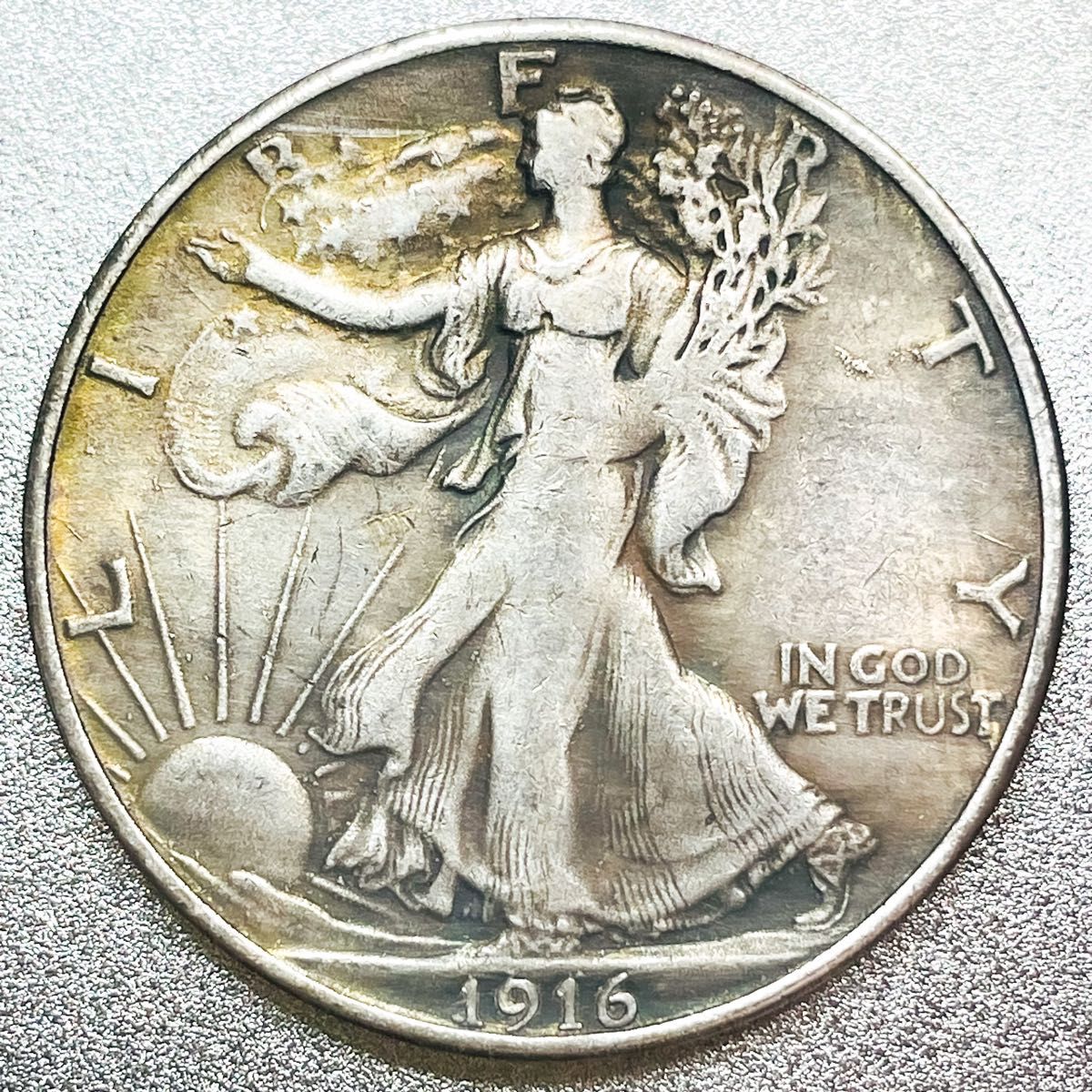 ウォーキングリバティ ハーフダラー 銀貨 1916年　レプリカコイン