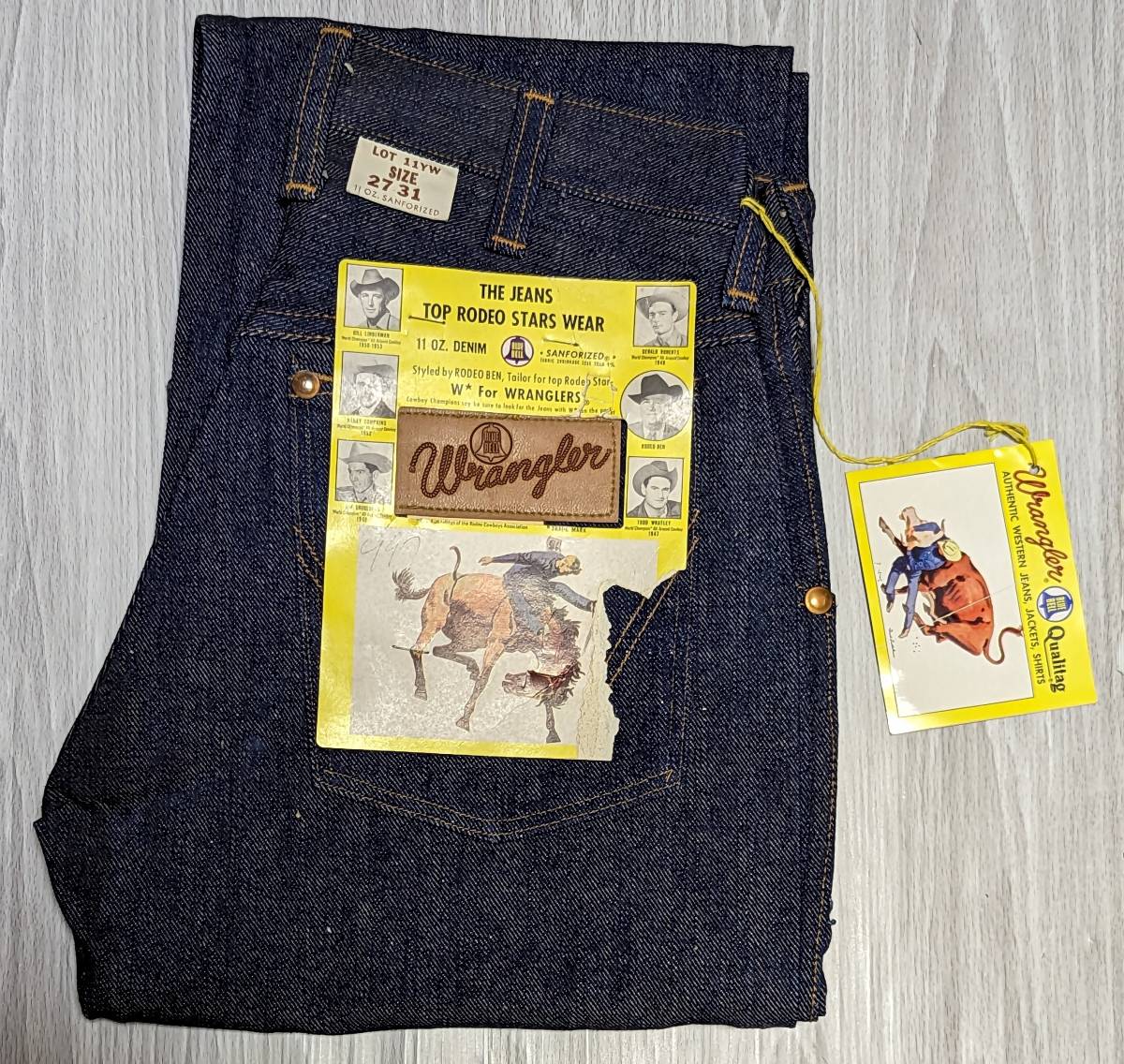 ヤフオク! - デッドストック 50s Wrangler 11YW W27...