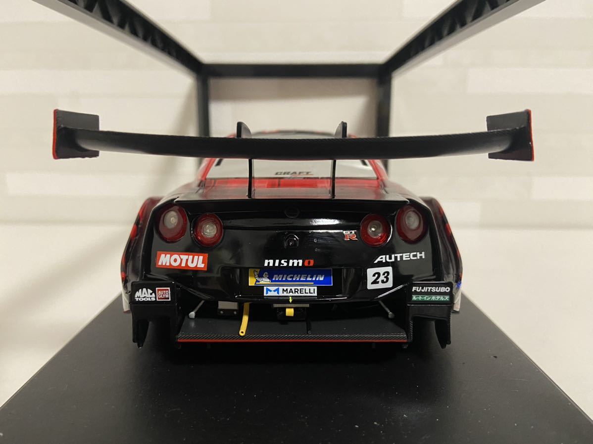 即決 日産特注 エブロ 1/18 ニスモ モチュール オーテック GT-R #23 2021 スーパーGT R35 NISSAN MOTUL AUTECH GT500 NISMO EBBRO_画像6