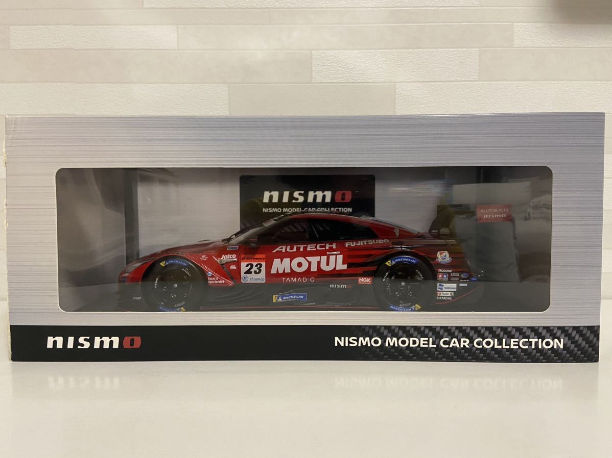 即決 日産特注 エブロ 1/18 ニスモ モチュール オーテック GT-R #23
