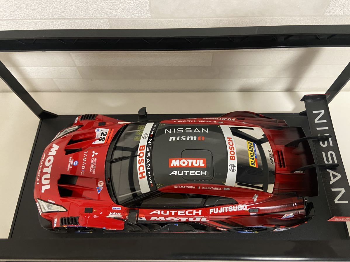 即決 日産特注 エブロ 1/18 ニスモ モチュール オーテック GT-R #23 2021 スーパーGT R35 NISSAN MOTUL AUTECH GT500 NISMO EBBRO_画像7