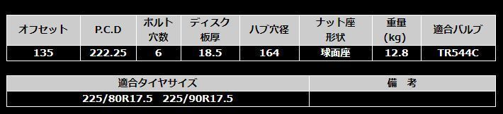 TMF品番C-50 東京車輪ＴＭＦ 4t用 鍛造アルミ 1本価格 ミラーバフ