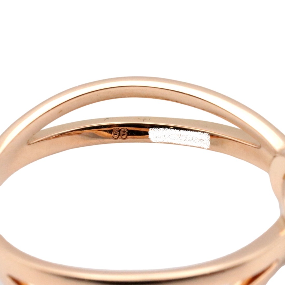  beautiful goods Fred car ns Efini half diamond ring 56 16 number Au750 K18PG pink gold lady's ring jewelry FRED