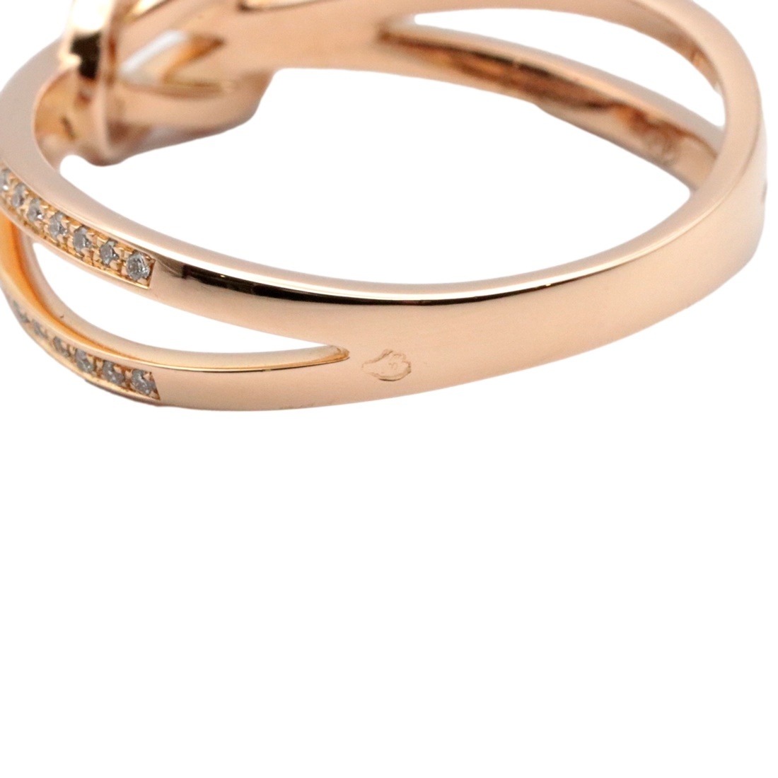  beautiful goods Fred car ns Efini half diamond ring 56 16 number Au750 K18PG pink gold lady's ring jewelry FRED