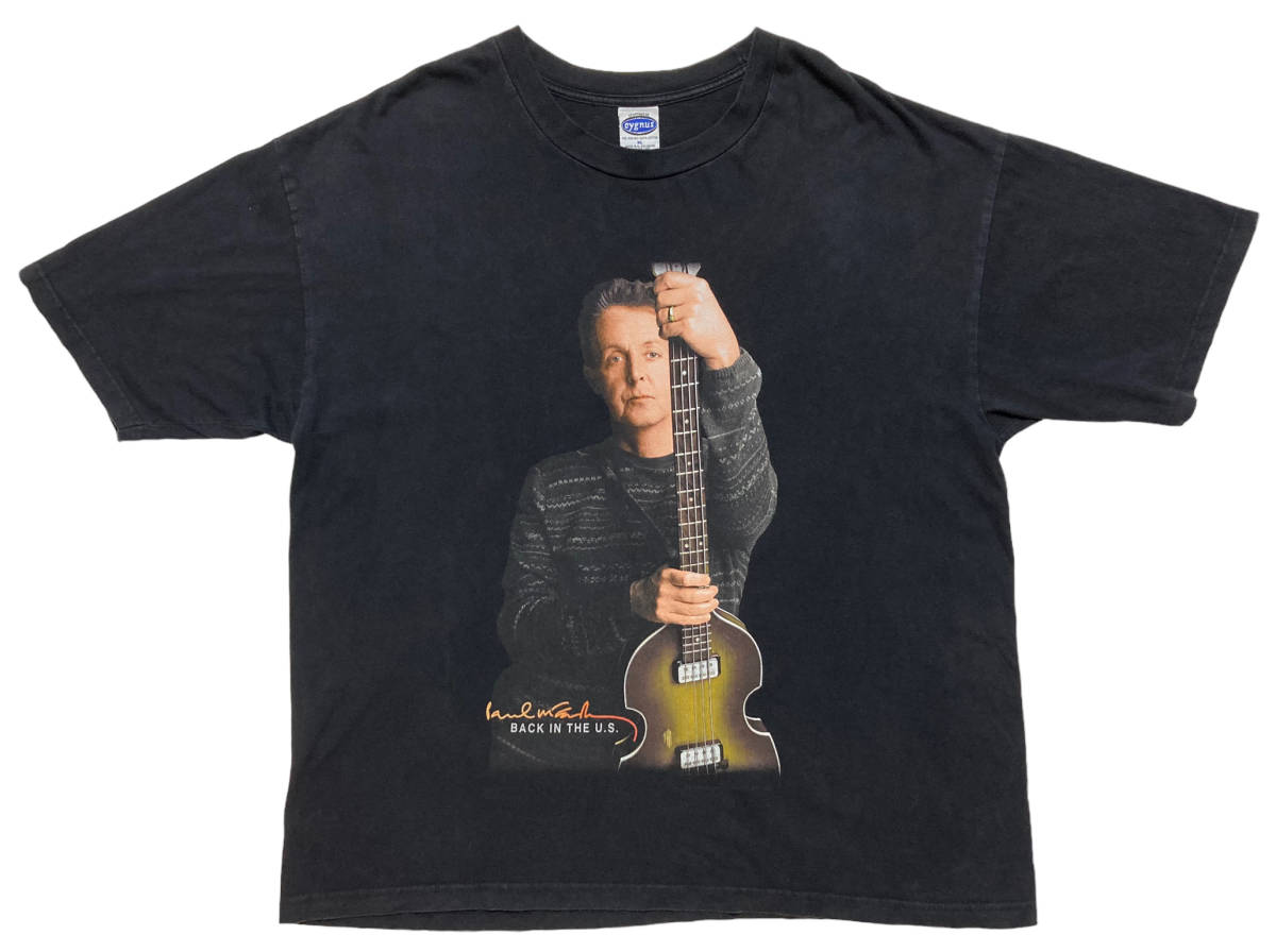 ポールマッカートニー 02年 Paul McCartney Tシャツ Back in The U.S 00s ビンテージ Beatles ビートルズ_画像1