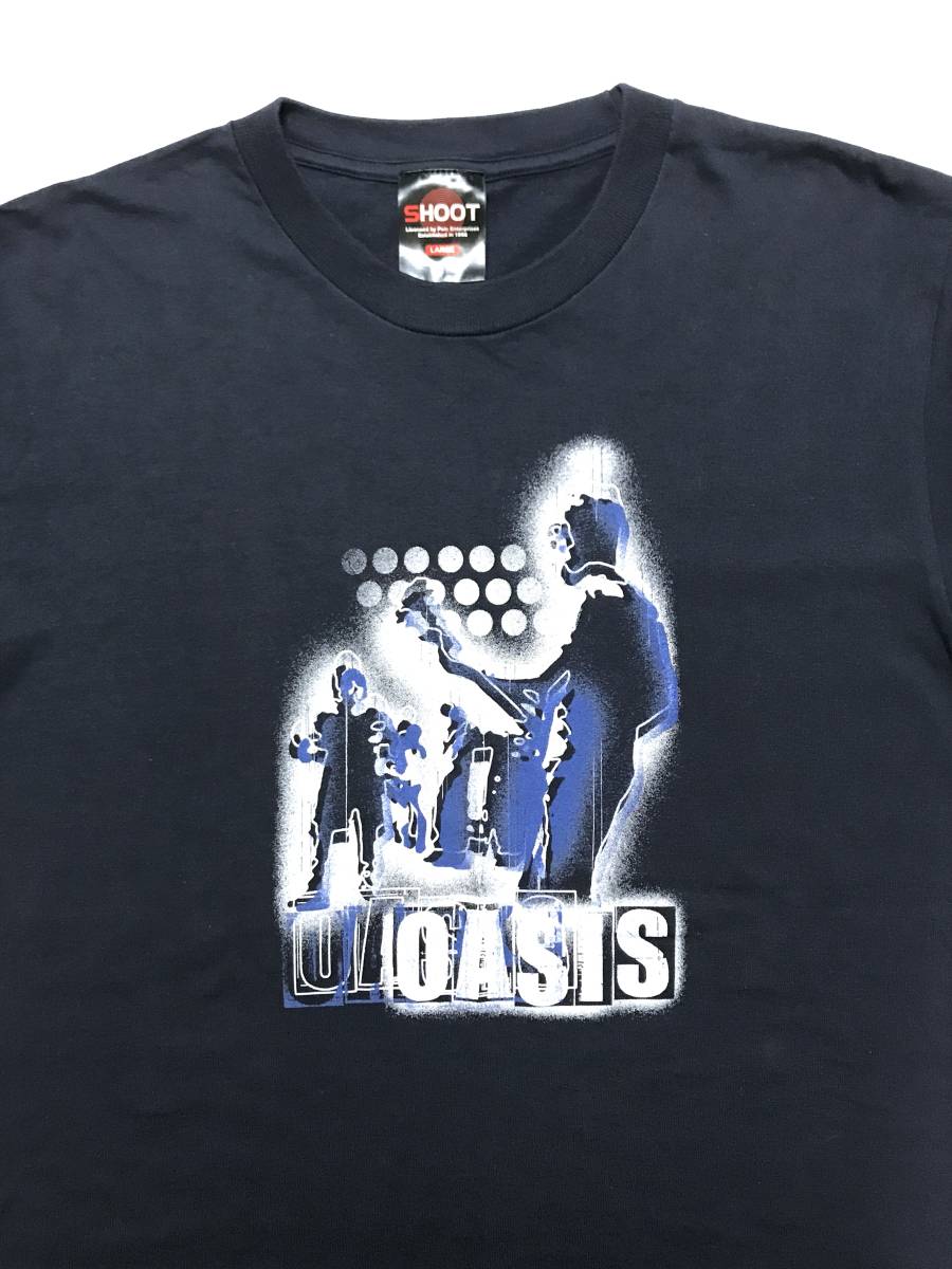 新作モデル OASIS ネイビー Tシャツ サイズ L オアシス UK ロック