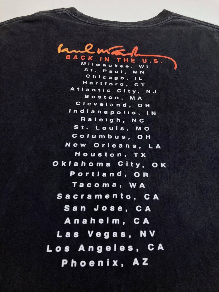 ポールマッカートニー 02年 Paul McCartney Tシャツ Back in The U.S 00s ビンテージ Beatles ビートルズ_画像5