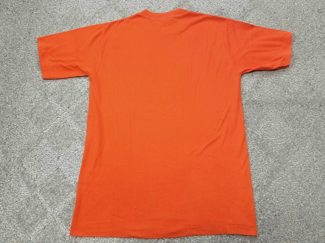 70s~ USA製 SPORTSWEAR スポーツウェア製 野球プリント Tシャツ オレンジ Mサイズ 38‐40 アメリカ製 // ビンテージ_画像2