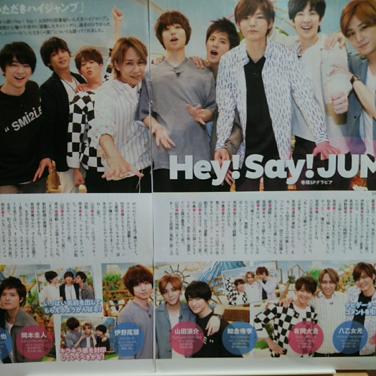 3p6_月刊TVガイド 2018.6 KAT-TUN 亀梨和也 上田竜也 中丸雄一 Hey!Say!JUMP 伊野尾慧 中島裕翔 山田涼介 知念侑李_3P