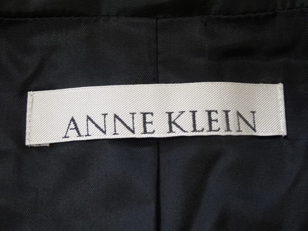 30.ANNE KLEIN アンクライン 黒 ジャケット ナイロン ポリエステル 9_画像3