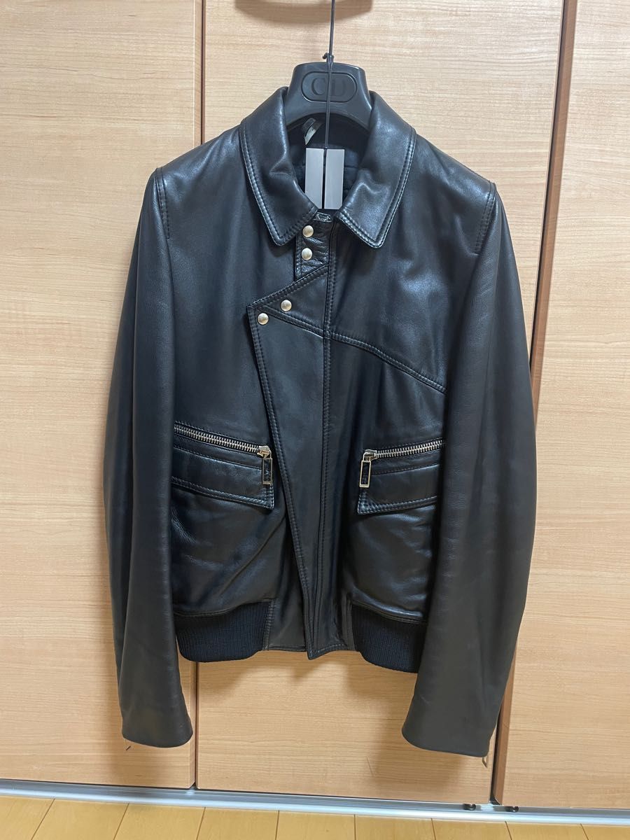 Dior / ディオール】 レザーライダースブルゾン 44 09 | noonanwaste.com
