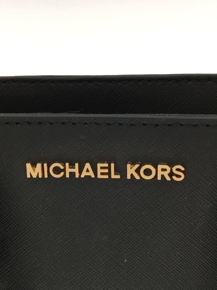 MICHAEL KORS◇ショルダーバッグ/レザー/BLK/無地/35H7GD1C1L/MICHAEL