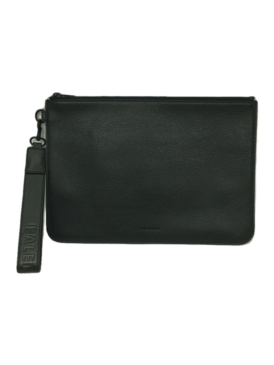 BALENCIAGA◇セカンドバッグ/レザー/BLK/無地/683898・1090・R・562481