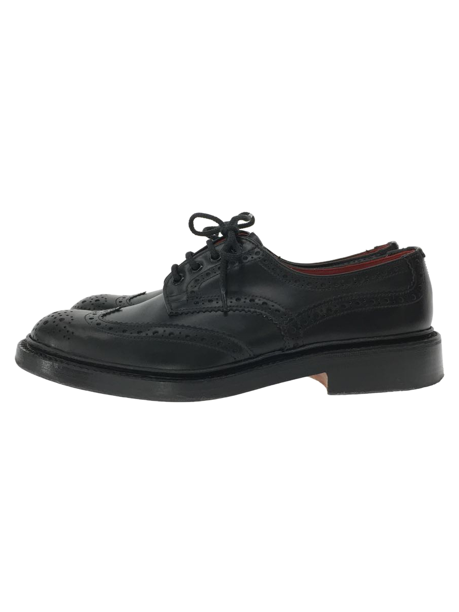 Tricker’s◆ドレスシューズ/ウィングチップ/BoxCalf Derby Brogue/UK8/BLK/レザー_画像1