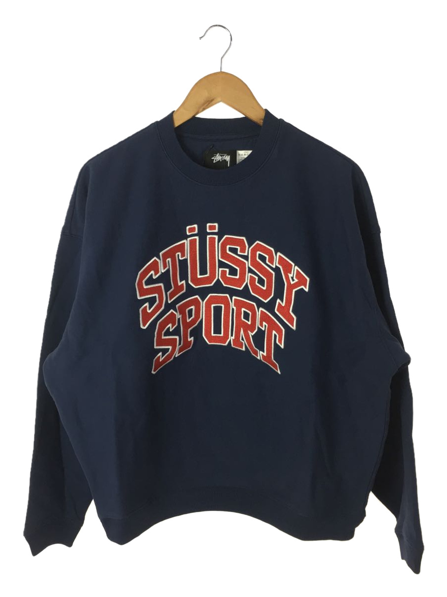 在庫有】 STUSSY◇22AW/Relaxed Oversized Crew/スウェット/S/コットン