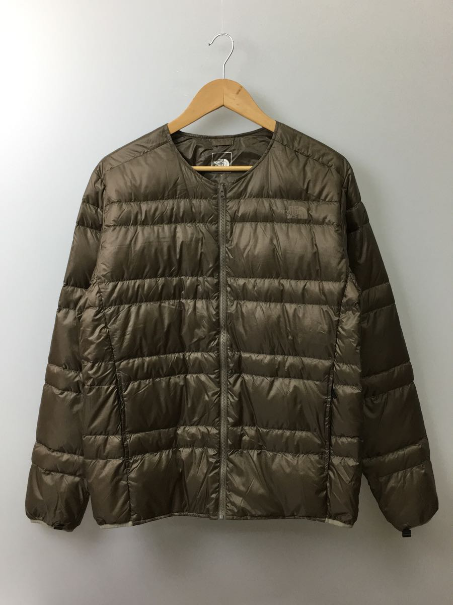 THE NORTH FACE◆ダウンジャケット/L/ナイロン/KHK/無地/NP62162/ノースフェイス/カーキ/ダウンライナー_画像3