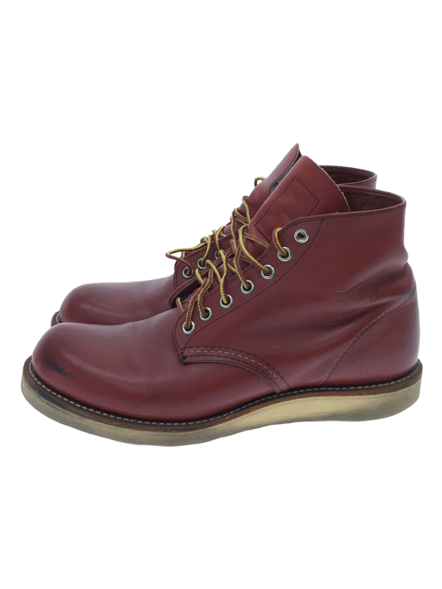 RED WING◆レースアップブーツ・6インチクラシックプレーントゥ/US7.5/RED/レザー