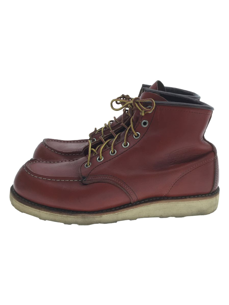 RED WING◆レースアップブーツ・6インチクラシックモックトゥ/US8/RED_画像1