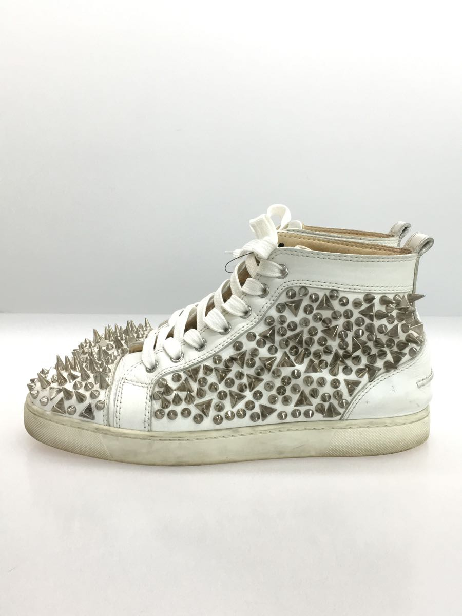 Christian Louboutin◇ハイカットスニーカー/42/ホワイト/レザー