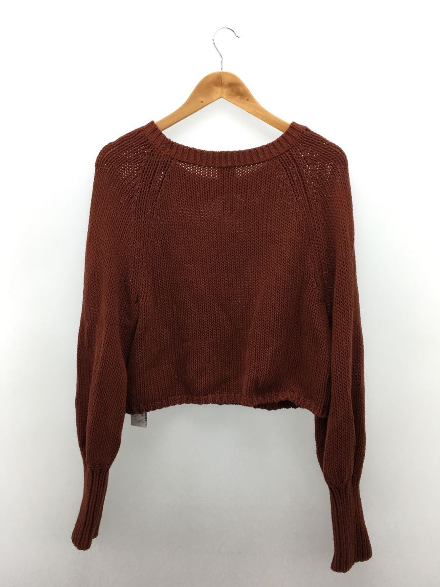 6(ROKU) BEAUTY & YOUTH UNITED ARROWS◆COTTON MIX SHORT KNIT/セーター(厚手)/FREE/コットン/BRW/8613-199-0002_画像2