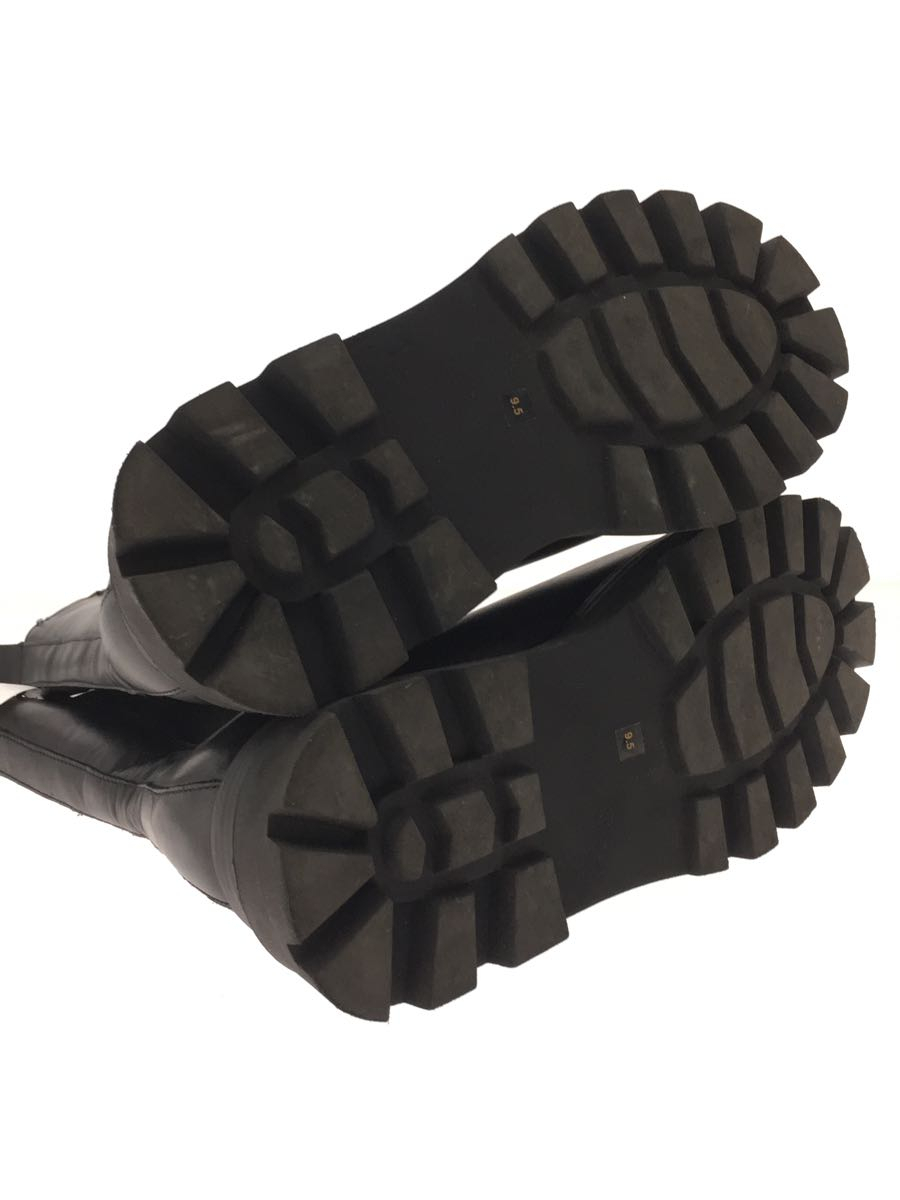 STEVE MADDEN* со вставкой из резинки ботинки /US9.5/26.5cm/ черный / кожа / толщина низ 