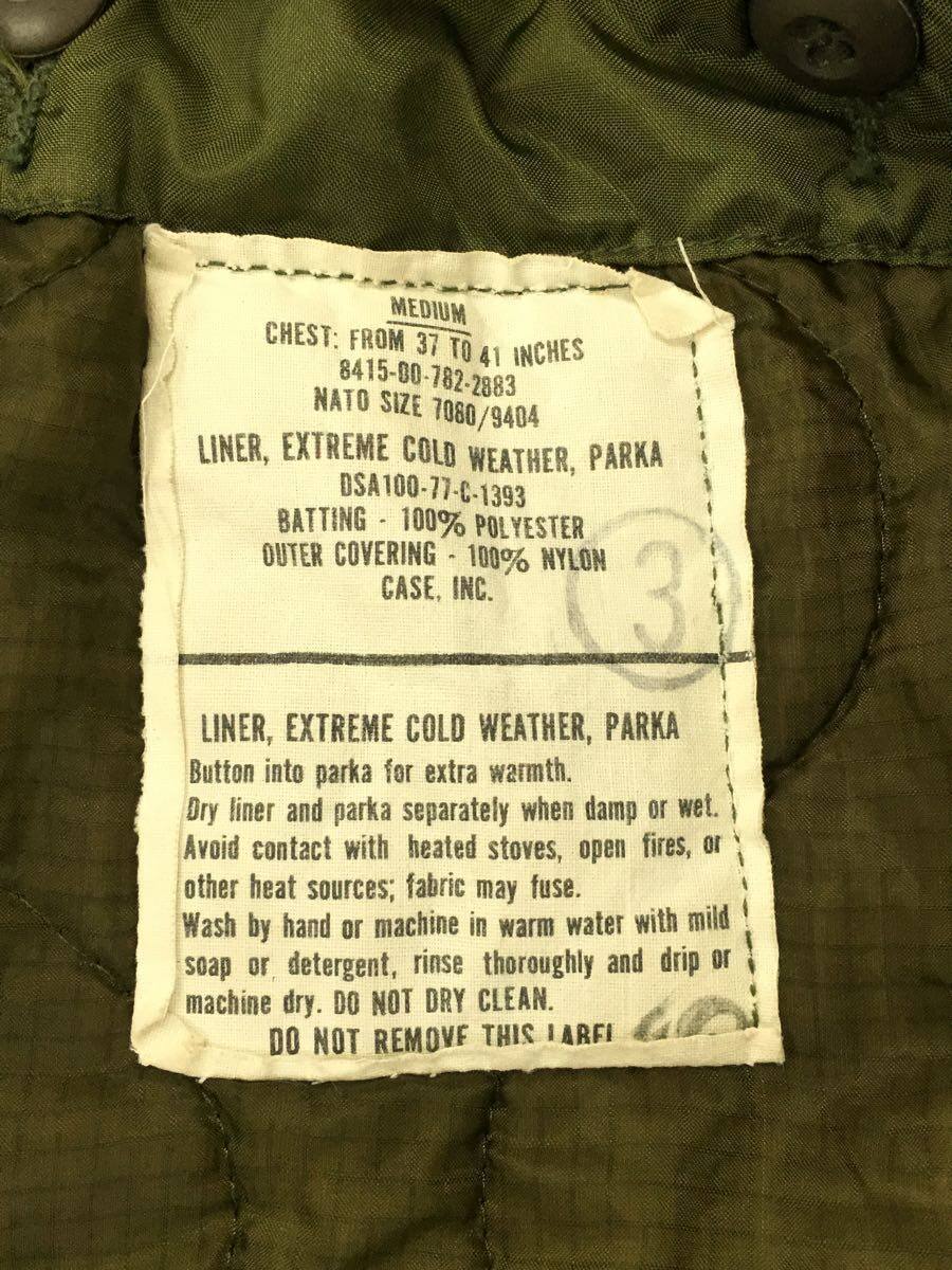 US.ARMY◇78年製/M-65モッズコート/M/コットン/KHK/無地/8415-00-782