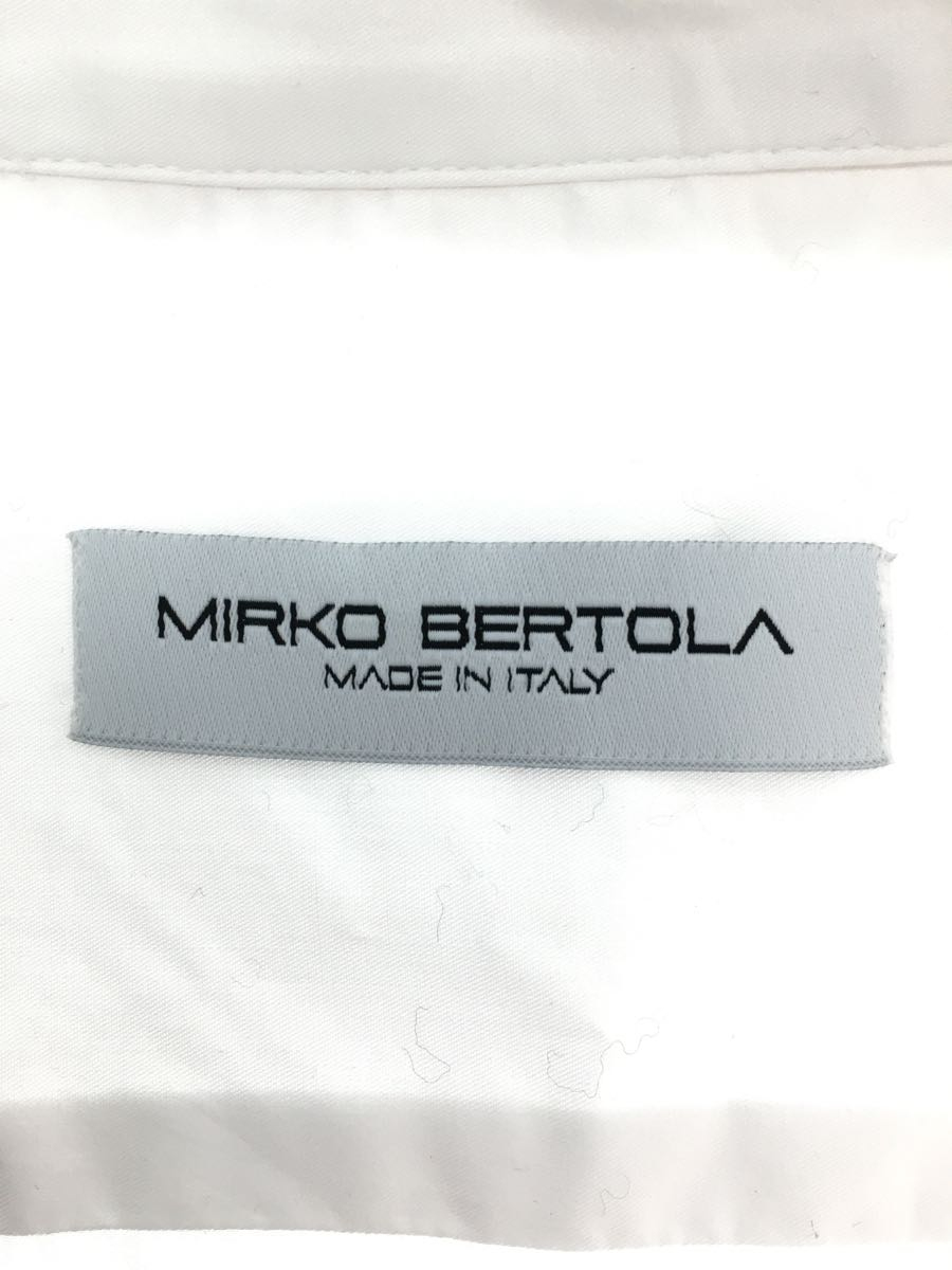 MIRKO BERTOLA/長袖シャツ/FREE/コットン/WHT/無地/21-050-910-0027_画像3