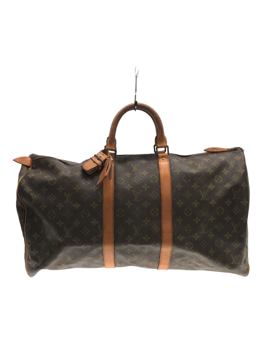 LOUIS VUITTON◆キーポル55_モノグラム_BRW/PVC/BRW_画像1