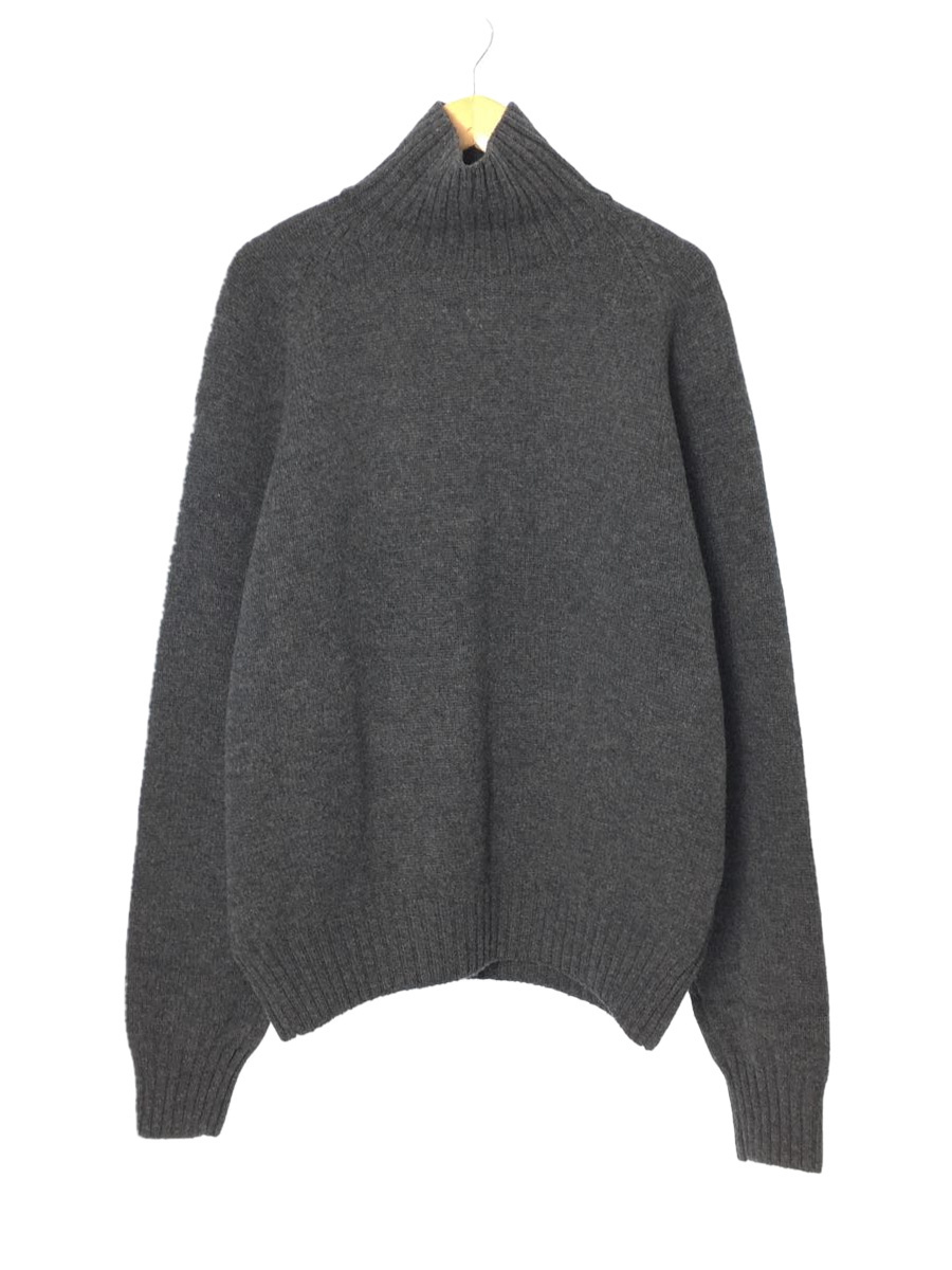 stein◆22AW/EX Fine Lambs Loose High Neck Knit/M/ウール/グレー/ST.450