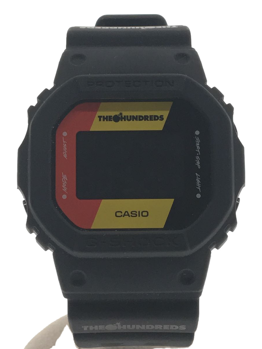 CASIO◆腕時計/デジタル/-/BLK/DW-5600HDR/×THE HUNDREDS/G-SHOCK