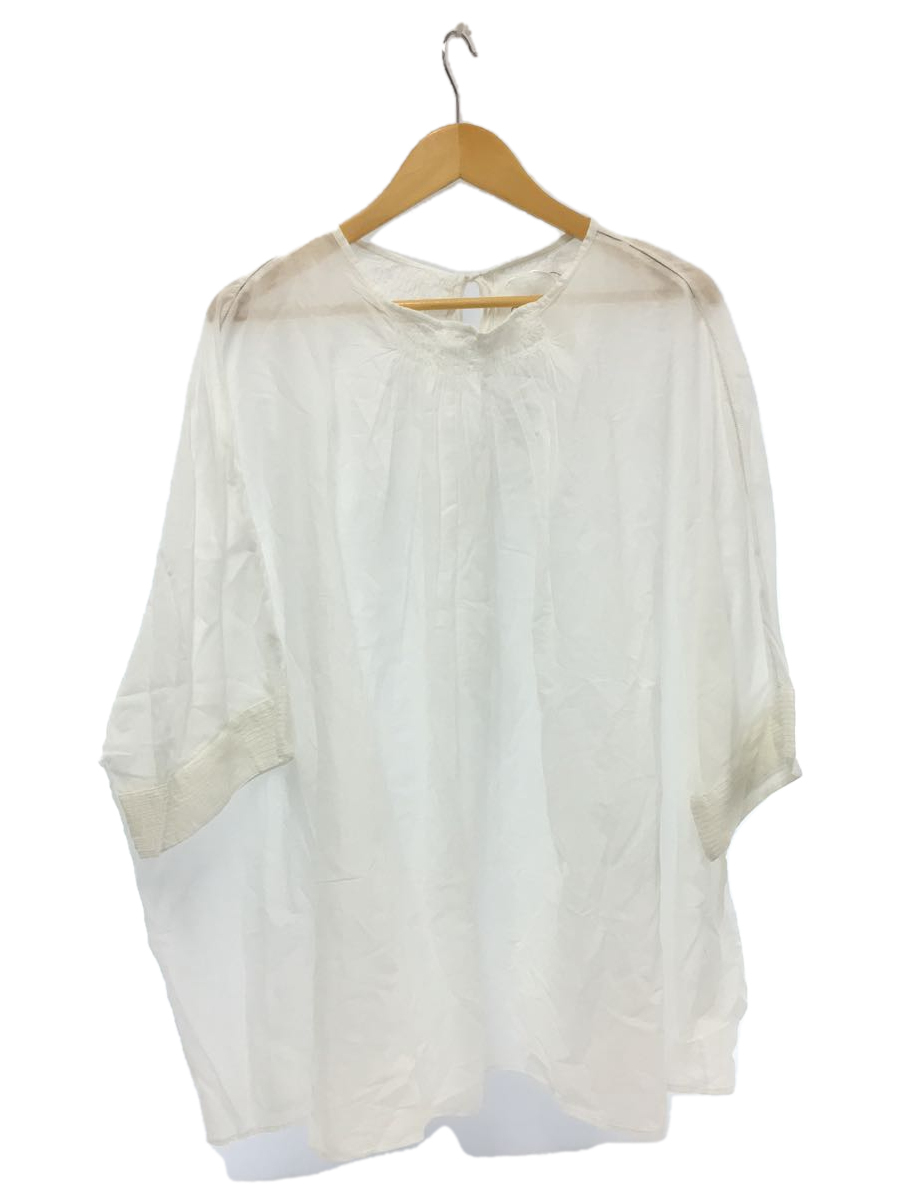 Pheeta◇長袖ブラウス/-/コットン/WHT/無地/8921-699-0009-
