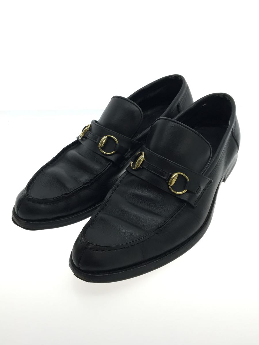 GUCCI◆ビットローファー/41/E/BLK/レザー/091020_画像2