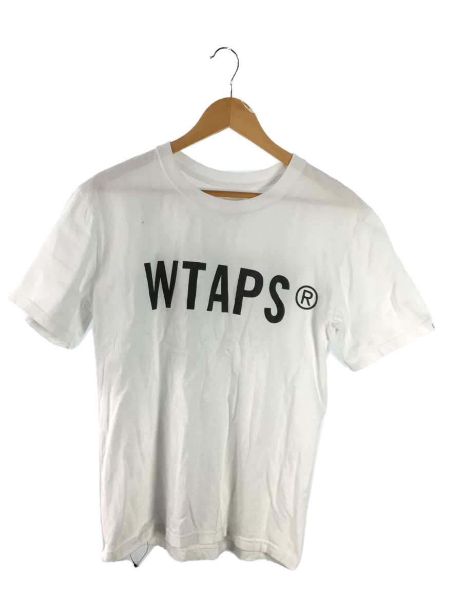 WTAPS◆Tシャツ/1/コットン/WHT/無地_画像1