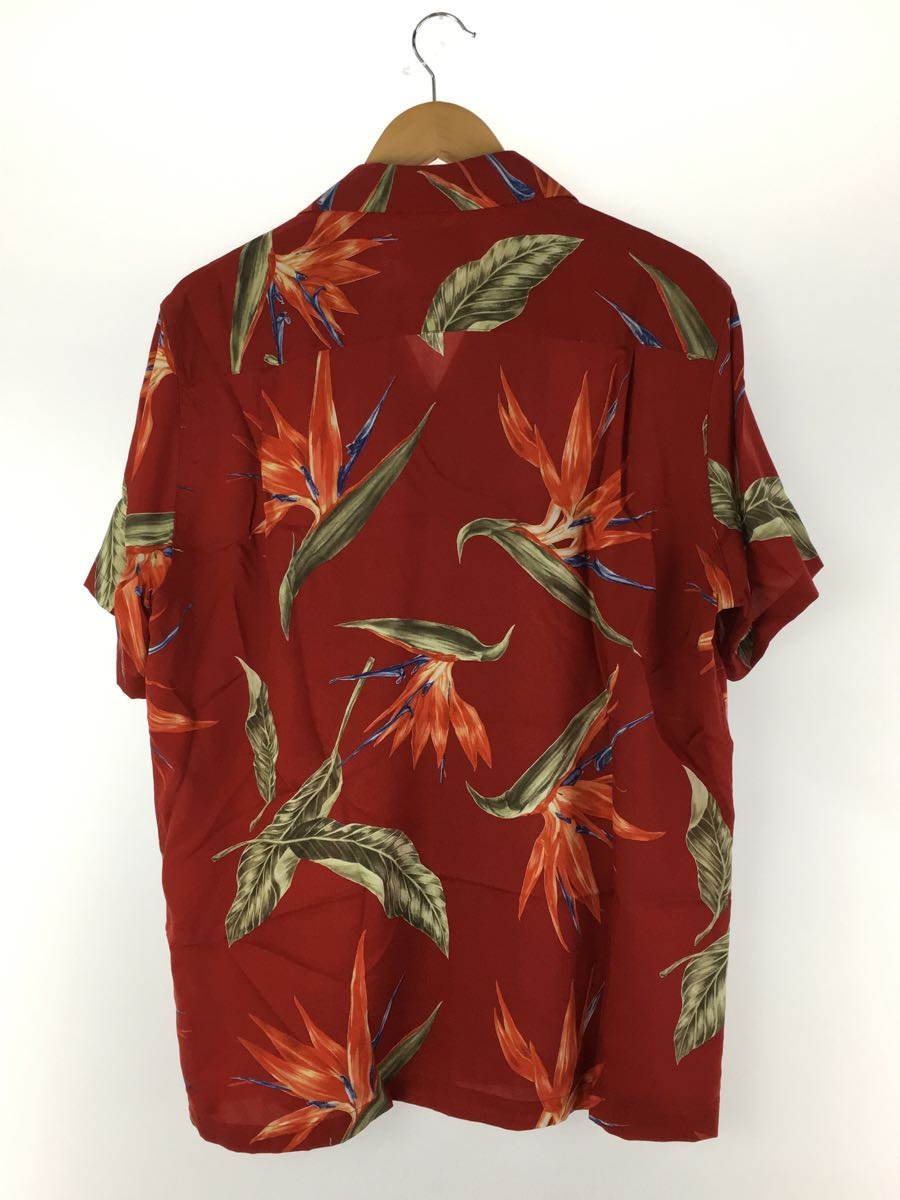 WACKO MARIA◇BIRD OF PARADISE S/S HAWAIIAN SHIRT/L/レーヨン/RED