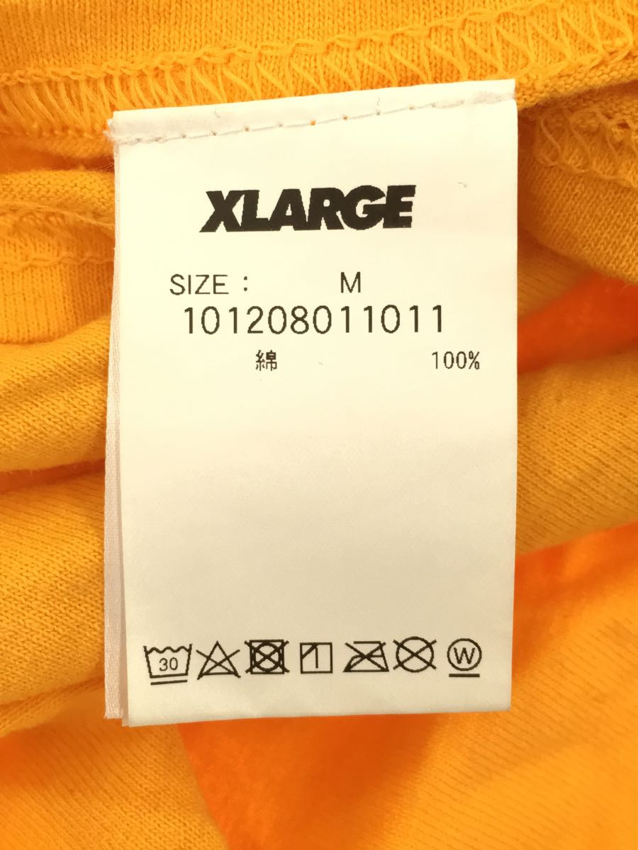X-LARGE◆長袖Tシャツ/M/コットン/オレンジ/101208011011_画像4