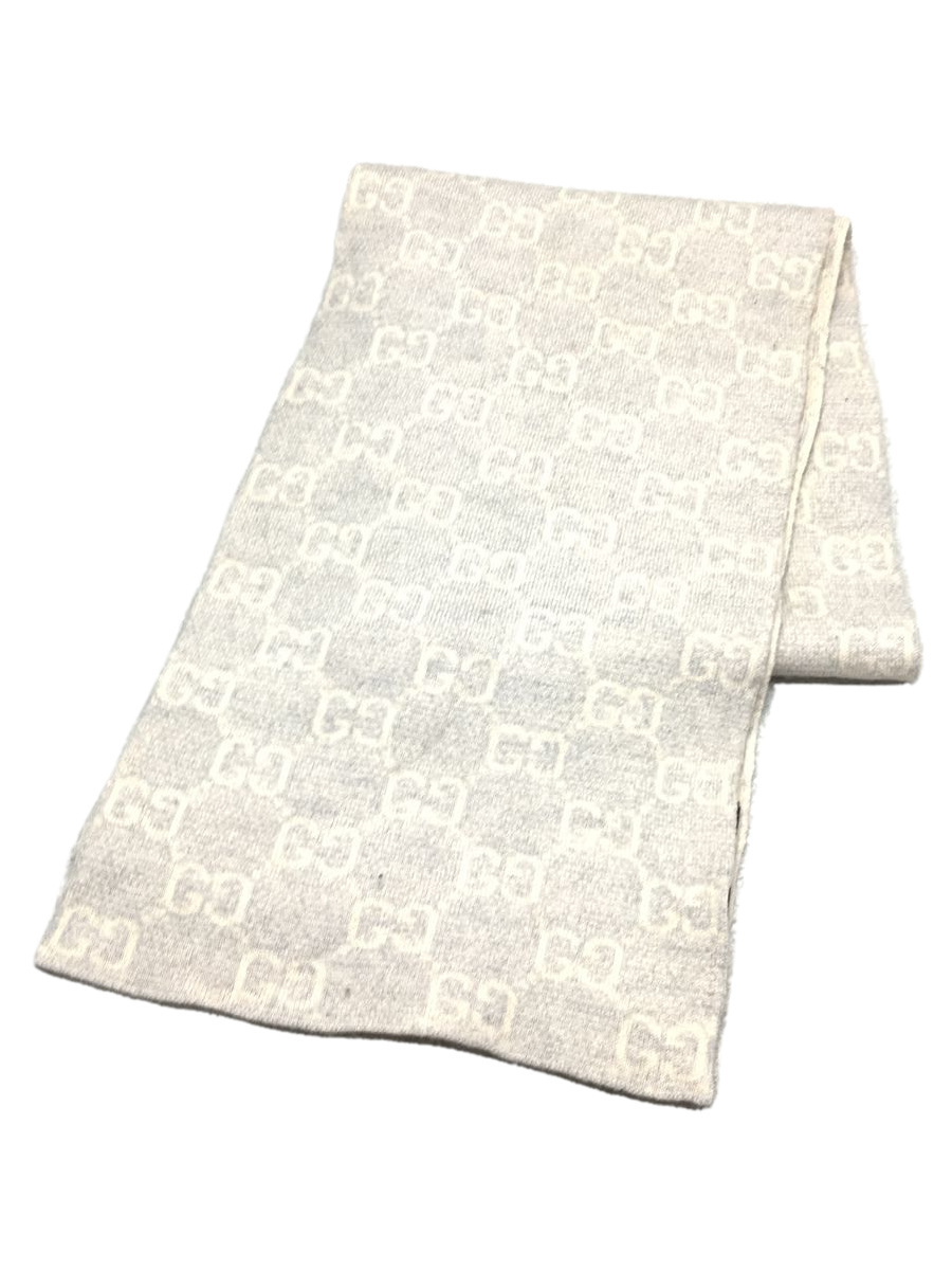 ランキング2022 GUCCI◇マフラー/ウール/BEG/総柄/レディース その他