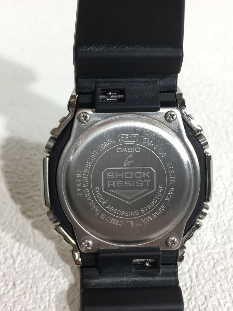 日本最大のブランド CASIO◇クォーツ腕時計_G-SHOCK/デジアナ/BLK/GM