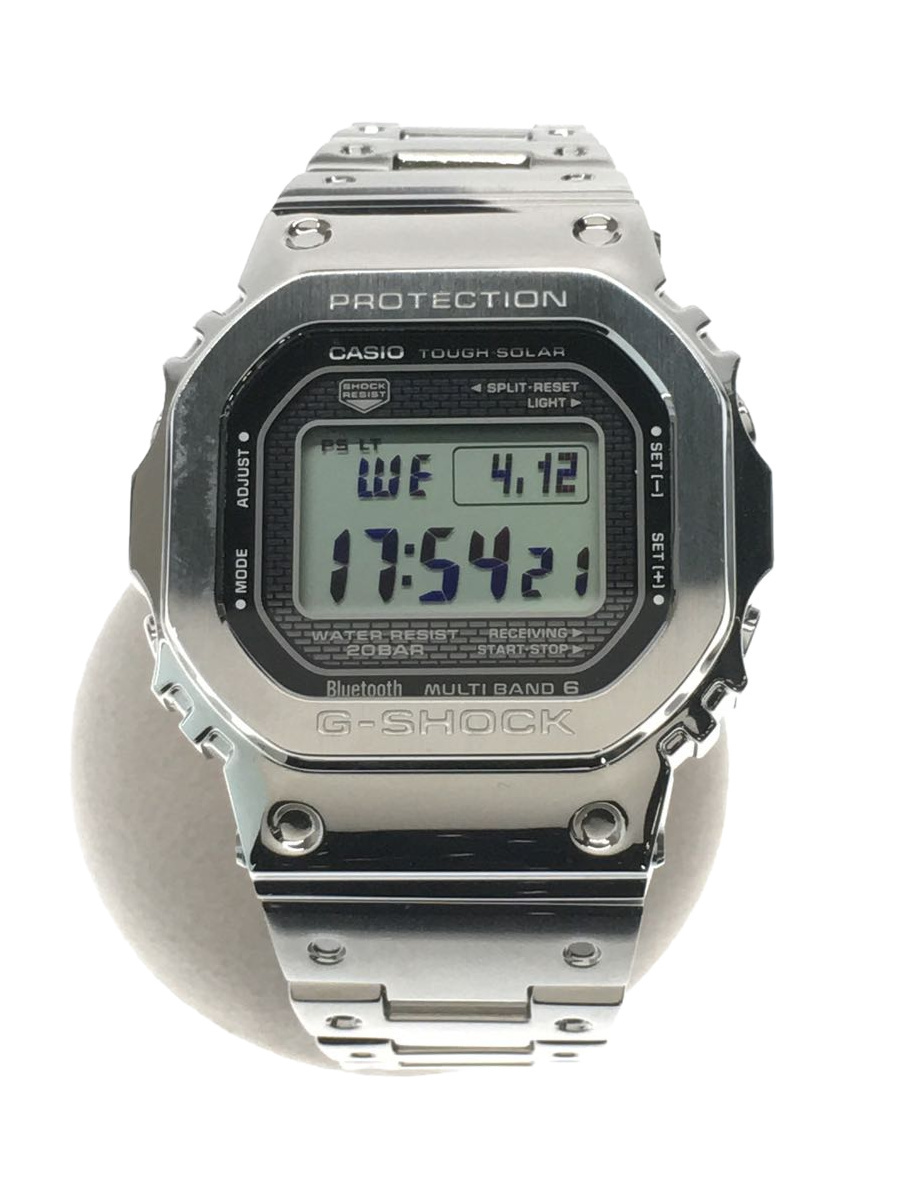 CASIO◆クォーツ腕時計/デジタル/ステンレス/SLV/SLV/GMW-B5000M