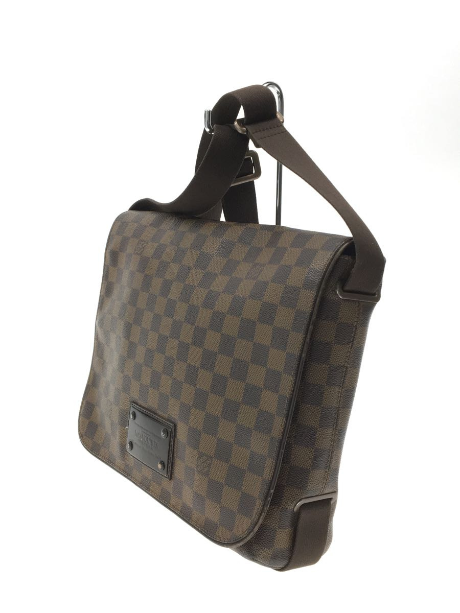 LOUIS VUITTON◆ブルックリンMM_ダミエ・エベヌ_BRW/PVC/BRW_画像2